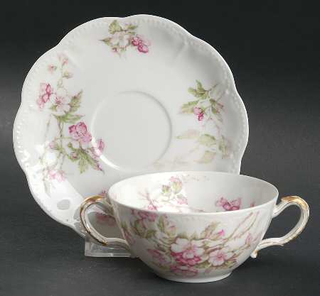 Schleiger 241A Flat Bouillon Cup & Saucer