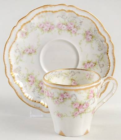 Schleiger 340 Flat Demitasse Cup & Saucer Set