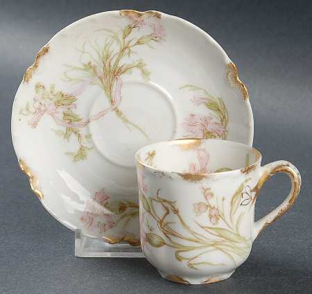 Schleiger 472e Flat Demitasse Cup & Saucer Set