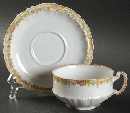 Schleiger 630a Flat Cup & Saucer Set
