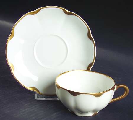 Schleiger 822a Flat Cup & Saucer Set