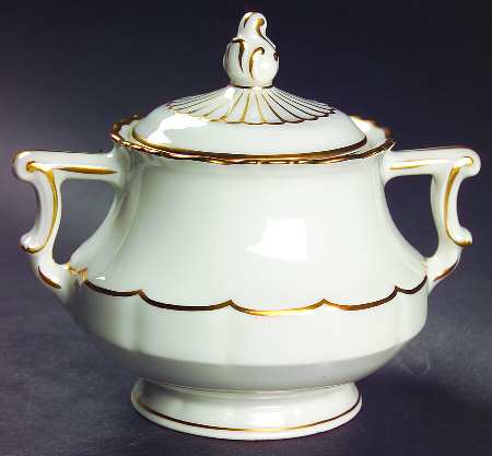 Sheraton (Louis XIV Shape) Sugar Bowl & Lid by Haviland