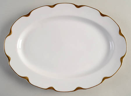 Silver Anniversary 13" Oval Serving Platter