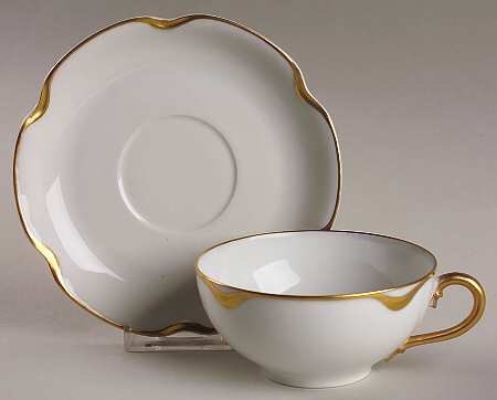 Silver Anniversary Flat Cup & Saucer Set