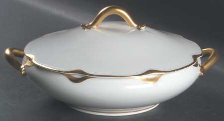 Silver Anniversary Round Covered Vegetable