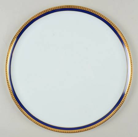 Symphonie Blue (Gold and Blue) Cake Plate