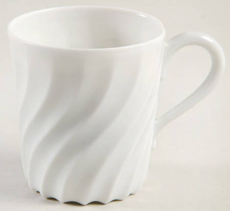 Torse White (Newer, Post 1950) Flat Demitasse Cup