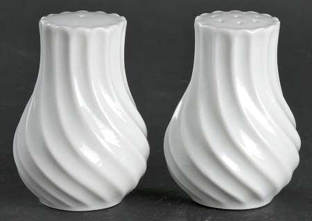 Torse White (Newer, Post 1950) Salt & Pepper Set