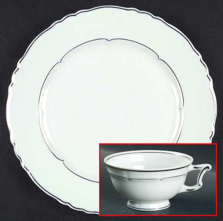 Versailles White (Platinum Trim) by Haviland