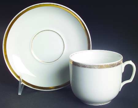 Wedding Ring Flat Cup & Saucer Set by Haviland