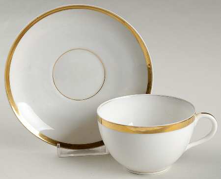 Wedding Ring Flat Cup & Saucer Set by Haviland
