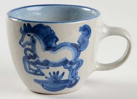 Blue Horse Flat Cup