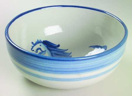 Blue Horse 6" Salad Serving Bowl