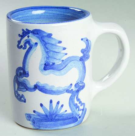 Blue Horse Small Mug