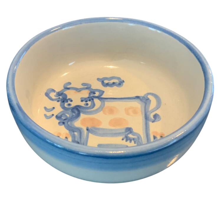 Country Scene Blue Child's Bowl