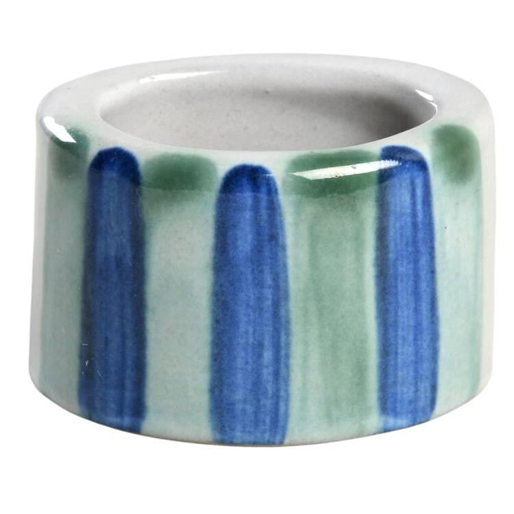 Country Scene Blue Napkin Ring