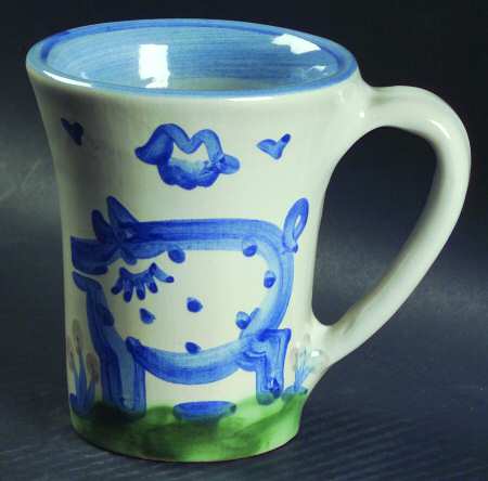 Country Scene Blue Grandmug