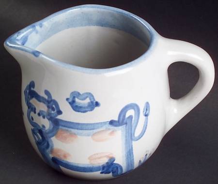 Country Scene Blue Oversize Creamer