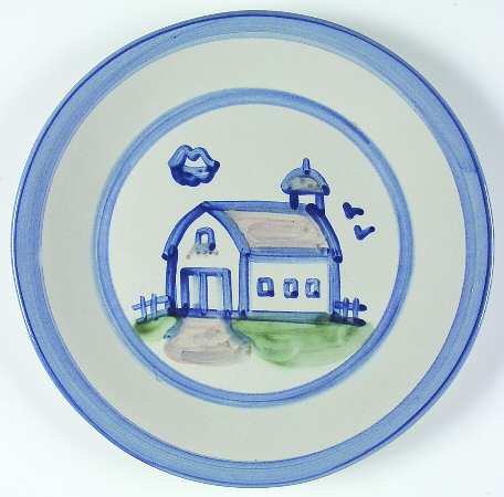 Country Scene Blue by M A Hadley