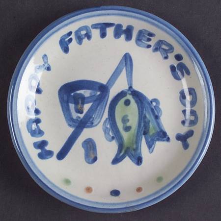 Country Scene Blue Coaster