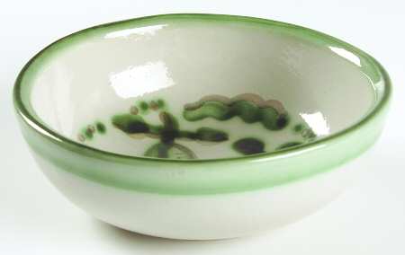 Pear and Grape Green Coupe Cereal Bowl