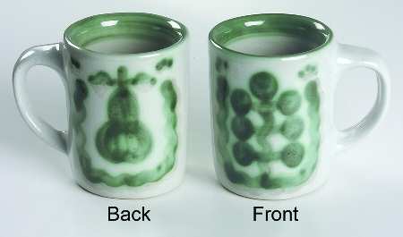 Pear and Grape Green Mug