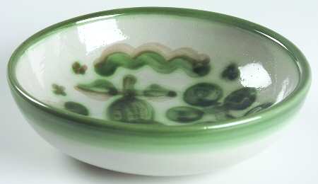 Pear and Grape Green Coupe Soup Bowl