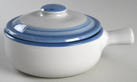 Ship & Whale Large Porringer & Lid