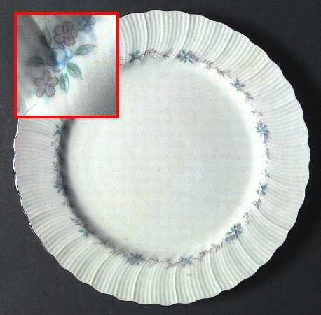 Monticello Blue (Platinum Trim) by Harmony House China
