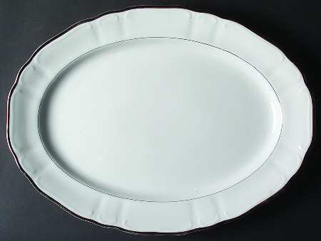 Silver Sonata 16" Oval Serving Platter