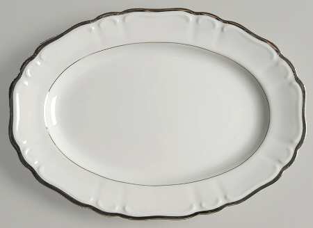 Silver Sonata 12" Oval Serving Platter