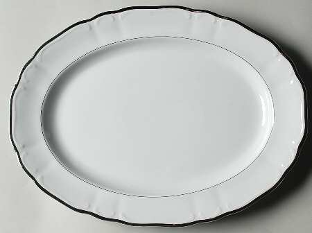 Silver Sonata 14" Oval Serving Platter
