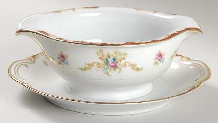 Wembley Gravy Boat with Attached Underplate by Harmony House China