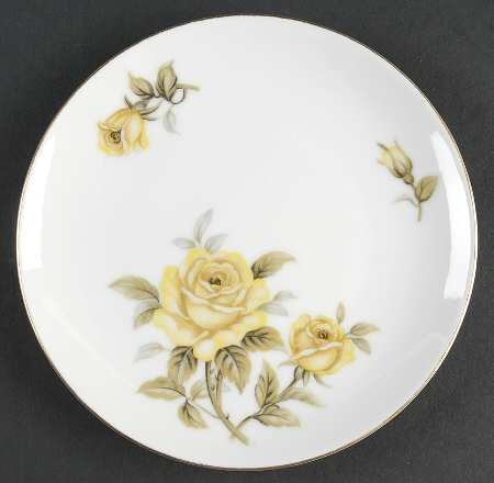 Yellow Rose Bread & Butter Plate
