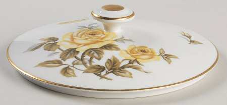 Yellow Rose Lid for Round Vegetable