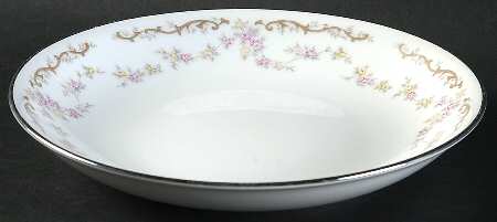 Rose Chintz Coupe Soup Bowl
