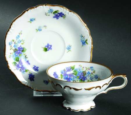 Spring Garden Footed Cup & Saucer Set