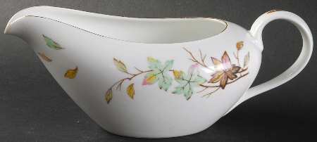 Swirling Leaves Gravy Boat