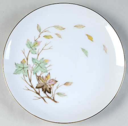 Swirling Leaves Salad Plate