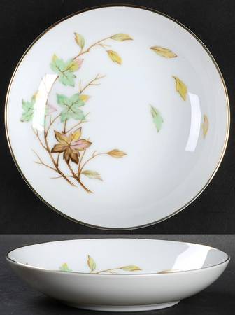 Swirling Leaves Fruit/Dessert (Sauce) Bowl