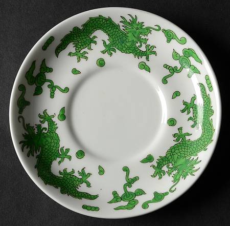 Green Dragon Saucer for Demitasse Cup by Hammersley