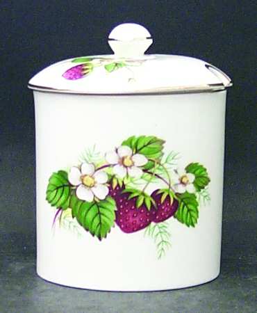 Strawberry Ripe (Small Scallops On Edge) Jam/Jelly & Lid