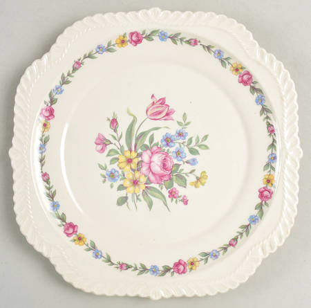 Bouquet Square Salad Plate