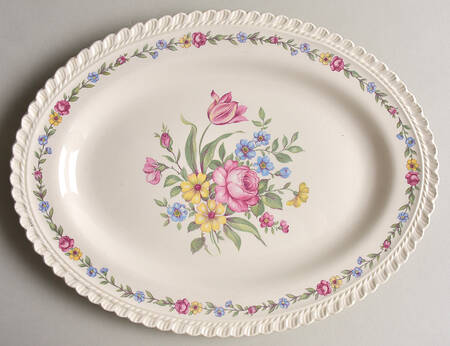 Bouquet 12" Oval Serving Platter