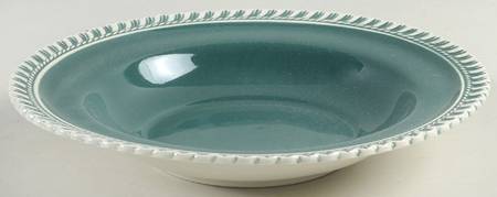 Corinthian (Dark Teal Green) Rim Soup Bowl