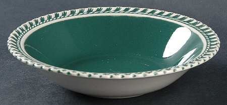 Corinthian (Dark Teal Green) Rim Cereal Bowl