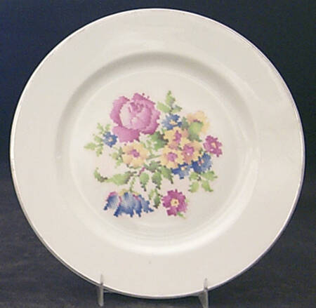 Petit Point Luncheon Plate