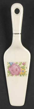 Petit Point Solid Ceramic Pie/Cake Server