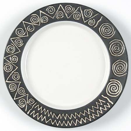 Scraffito Salad Plate by Habitat