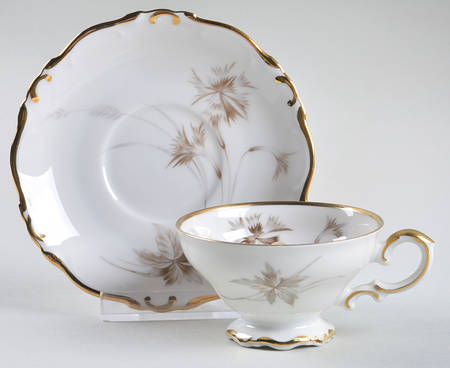 Arabesque Footed Demitasse Cup & Saucer Set